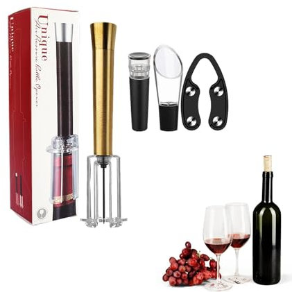 Set apribottiglie per vino rosso, set di apertura per vino - Kit apribottiglie multifunzionale | Kit aprivino multifunzionale e pratico, accessori per il vino