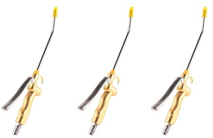 Lioggyet 3 x Industrial mit Volumen mit Durchflussdüse mit Gummischutz, pneumatisches Staubreinigungswerkzeug für Kompressor-Zubehör