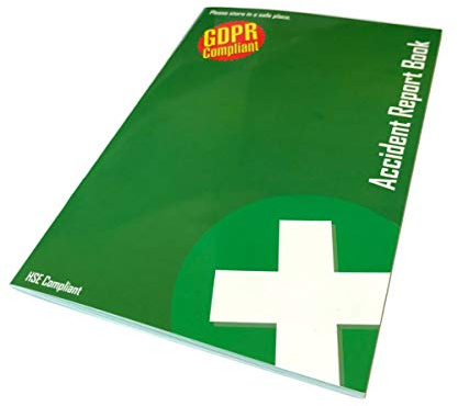 First Aid Accident Report Book - HSE, RIDDOR & GDPR Compliant