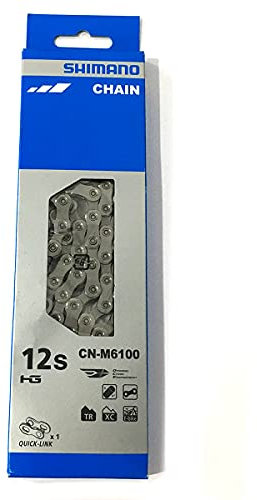 SHIMANO Unisex – Erwachsene CN-M6100 Kette, Silber, Einheitsgröße