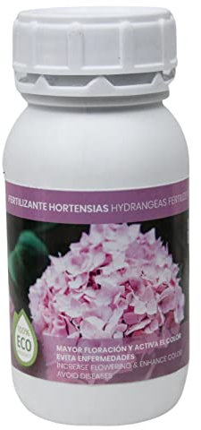 CULTIVERS Engrais organique hortensia liquide pour augmenter la floraison et intensifier la couleur. Plantes saines et fortes. Engrais 100 % naturel (250 ml)