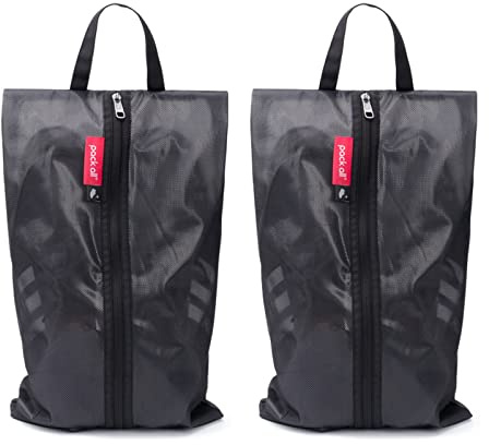 pack all Bolsa para Zapatos de Viaje y Deporte, Resistente al Agua|Antipolvo y Antiodor, Bolsa para Zapatos Portátil de TPU con Malla y Cremallera, para Deporte y Gimnasio