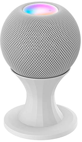 HUAYUWA Soporte de pared circular blanco compatible con Homepod Mini Smart Audio con gestión de cables integrada