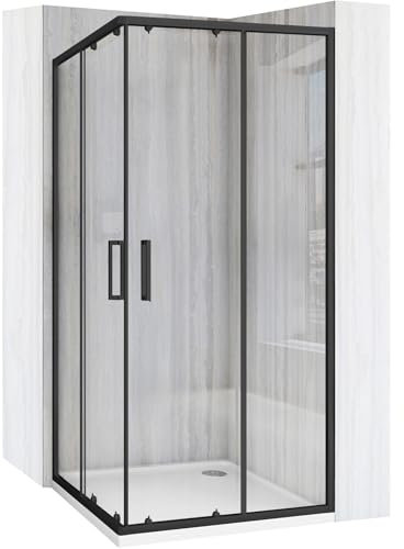 REA CITY 80X80 DUSCHKABIN BLACK DUSCHKABIN TILLVERKAD AV LÄTTSTÄDAT MATERIAL