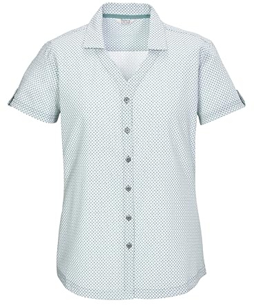 killtec dam funktionell blus kortärmad/blus KOS 46 WMN WVN SHRT, Aqua, 40, 42842-000
