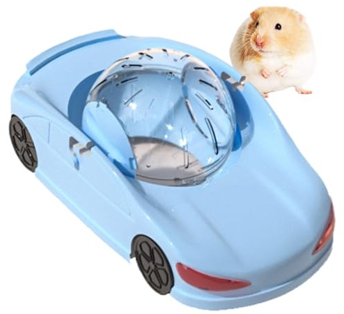 Roue d'exercice de Sport pour Hamster, Boule de Course Créative pour Petit Animal et Furet avec Voiture