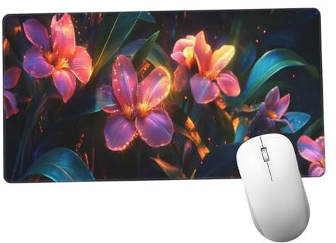 Verde Alfombrilla Ratón 600x300x3mm Alfombrilla Raton XXL Grande con Base de Goma Antideslizante, Lavable, Accesorios Gaming Planta, Ordenador Gamer Regalos, Mouse Pad Gaming Mejora La Velocida Y1132