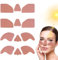 ZhongShuang 4 Sätze Sonnen Nasenpflaster,Sonnenblock-Patches Für Das Gesicht,Nasenschutz Sonne,Atmungsaktives Sonnenschutz-Nasenpflaster Für Den Außen Outdoor-Schutz