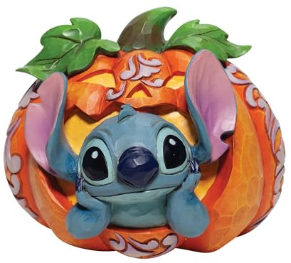 Enesco Disney Traditions by Jim Shore Lilo and Stitch Jack O'Lantern Figurine, 4.02 Inch, Multicolor