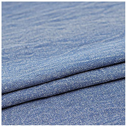 150 Cm Di Larghezza 100% Cotone Tessuto Jeans Al Metro Tessuto Denim Per Cucire Vestiti Jeans Cuscini Giacche Gonne Venduto Al Metro(Color:blu)