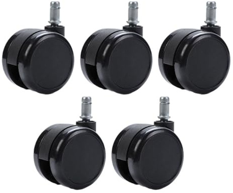 5 pezzi di ruote ricambio for sedie da ufficio, girevoli for, rotelle for, for for pavimenti in legno duro Per Pavimenti Duri(2 inch)