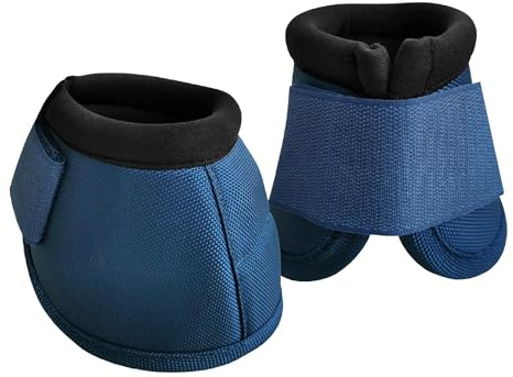 Gallopoff Cloches de Sabot pour Chevaux, Paire, Balistiques, Bleu Marine XL