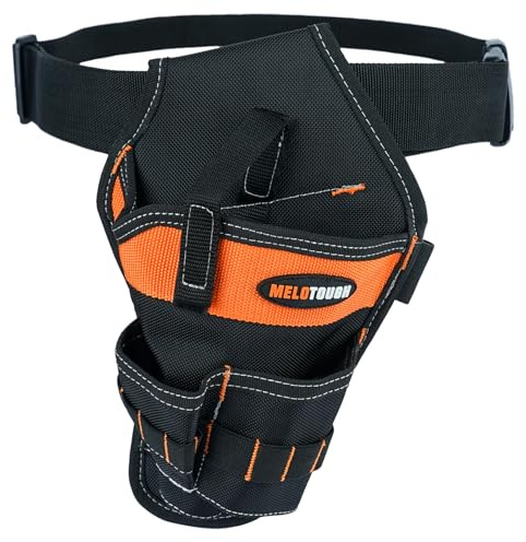 MELOTOUGH Tradesman Pro Drill Pouch for Tool Belt Left Handed Belt Cordless Drill Holder Tool Holster Impact (Right Hand)