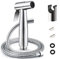 Kit bidet avec douchette à main, tuyau et support mural en acier inoxydable avec 2 joints pour WC, pommeau de douche, lavabo.