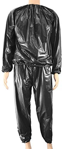 Sweat Sauna Suit Combinaison de Sport pour Hommes et Femmes Minceur, Veste Sport PVC, pour Les Sports de Plein air comme la Course, Le Cyclisme, Le Jeu, L'entraînement Physique, Etc