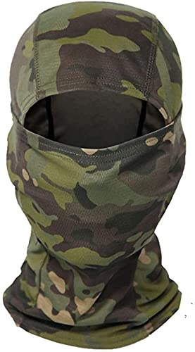 Bessy Shop Pasamontañas Multifunción Camuflaje Balaclava Máscara para Ciclismo, Esquí, Motocicleta, Monopatín, Senderismo, Entrenamiento Táctico