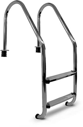 Paradies Pool® Edelstahl V2A Einhänge - Poolleiter Weitholm Tiefbecken für eingelassene Becken bis 90 cm Tiefe, Menge: 1