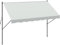 Outsunny Manuell einziehbare Markise 3x1,75 m Outdoor Terrasse Rollo Verstellbare Höhe mit Handgriff 210-310 cm Kein Bohren für Balkon Garten Creme