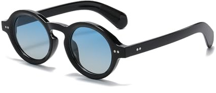 YAMEIZE Gafas de Sol Polarizadas para Hombres Mujeres Redondo Vintage Retro Pequeño Círculo Clásico Gafas Redondas uv400 protección