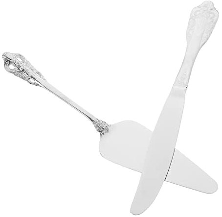 SHOWERORO 1 Set set di spatole per torte formaggio di salumeria palette per dolci seghettate tagliapasta tagliapastigie comoda spatola per formaggio spalmatore per glassa Silver