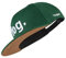 Nebelkind Snapback-Cap-Herren Damen Fog Einheitsgröße OneSize Größenverstellbar Unisex Basecap trendig Streetwear Style Baseball-Kappe mit geradem Schirm (Grün)