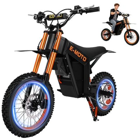 TYOKUM Electric Bike Adults Teens - 14/12 Fat Off raod Dirt Bike, 48V 20.8Ah Battery 45-50KM Long Rang Electric Bikes,Hydraulic Suspension & Brake Ebike,3 Riding Modes Electric-Dirt-Bike