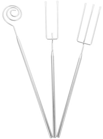 Didiseaon 1set Forchette Da Fonduta Acciaio Inossidabile Utensili Per Immersione Cioccolato Formaggio e Frutta Per Cucina e Barbecue