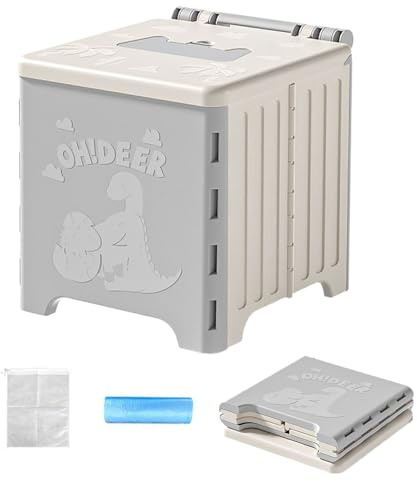 Bärbar campingtoalett | Bärbar sanitär campingutrustning, lärande stol med bärväska för vuxna äldre, bil strand vandring