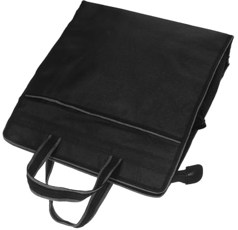 jojofuny Sacoche d'Affaires Noire en Tissu Oxford avec Fermeture Éclair Sécurisée Porte-Documents Portable à Poignée Ergonomique Organiseur de Dossiers Professionnel pour Réunion et