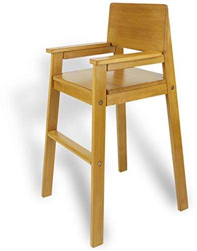 Kinderstuhl Hochstuhl Massivholz Buche Fareb NUSS. Modernes Design. Treppenhochstuhl Buche für Esstisch, Kinderhochstuhl für Kinder, stabil & pflegeleicht viele Farben möglich