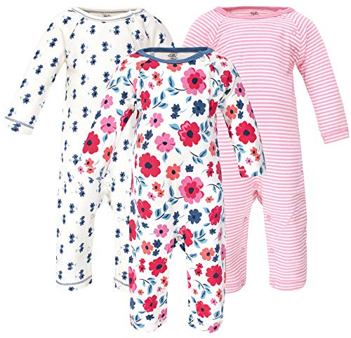 Touched by Nature Baby Organic Cotton Coveralls, GARDEN FLORAL, 18-24 Months