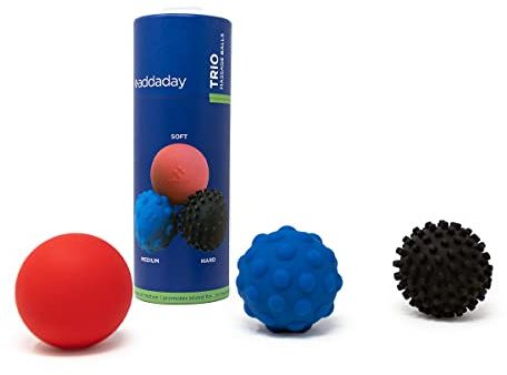 ProStretch Trio, Massage Balls for Myofascial Release, Trigger Points, Plantar Fasciitis, and Muscle Knots, Set of 3