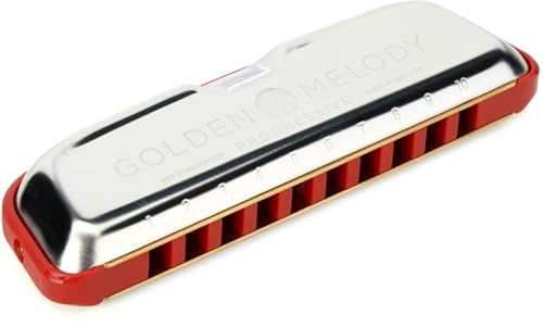 Hohner Golden Melody Progressive Harmonica, Key of Bb Flat (M544BX-BB)