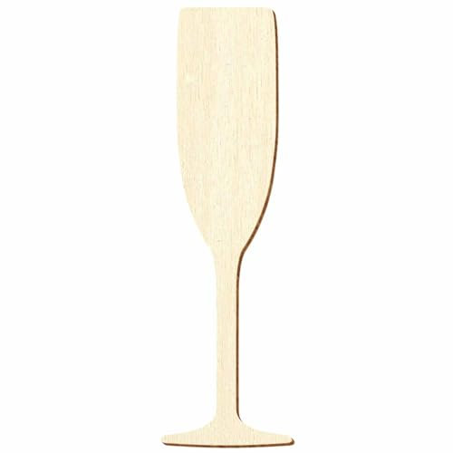 Bicchiere da spumante in legno, 5-50 cm, confezione da: 1 pezzo, altezza: 17 cm di altezza