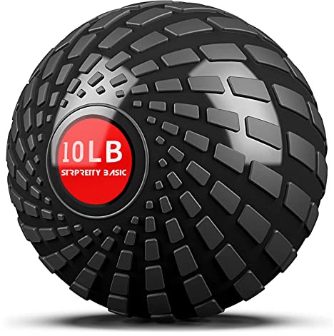 STRPRETTY BASIC Medicine Ball 10 lbs Slam Ball Weighted Balls for Exercise Strength and Crossfit Workout (Dynamic Black)