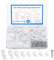 162 Pcs R-Type Nylon White P Clips, Plastic Cable Clamp Clips Kit, R Shaped Wire Cleats for Electrical Conduit Fixings with Screws