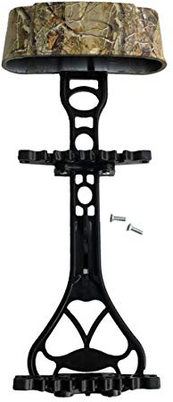 Jemcgrl Tir Une l'arc TêTe Carquois FlèChes Carquois pour 6 FlèChes pour Accessoires d'arc Une Poulies (Noir + Camouflage)