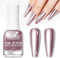 MIZHSE Metall Spiegel Nagellack,Lange Dauerhafter Nagel Lack Bunte Glänzende Chrom Nail Art Metall Nagellack Ohne UV Lampe für Den Heim-Diy-Nagelsalon 15ml