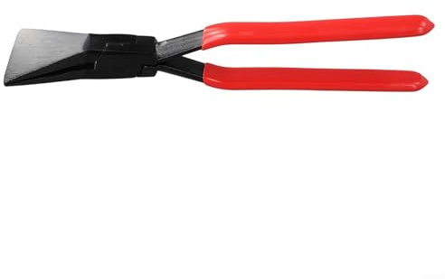 ZWEquipint Ensemble de pinces pliantes en tôle d'acier - Mâchoire droite à 45 degrés et 90 degrés - Poignée antidérapante - Pince plate pour travaux de tôle automobile (180°)