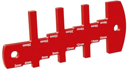 Missmisq Jauge de Hauteur pour Scie | Jauge Précise En Alliage D'Aluminium Pour Scie Circulaire Sur Table,Outil de Traitement Doux avec Règle de Mesure pour la Maison pour Projets de Mesure de