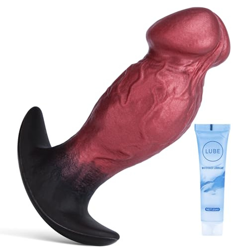 Wearable Butt Plug for Women Men, Soft Silicone Anal Plug, Knot Thick Anal Dildo with Suction Cup, Anal Sex Toys for Adults, Long-Term Wear Butt Plugs, Prostate Dildo, Gay Sex Toys - 200g