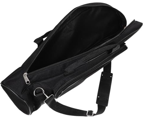 Alipis Bolsa Negra para Trompeta de Oxford Resistente Estuche Portátil Acolchado para Transporte Seguro y Cómodo