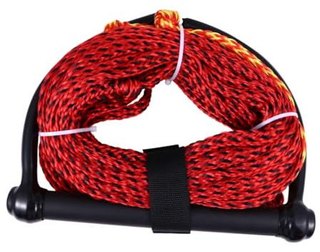 SMASOLO Corda Trainabile per Sci Nautico e Wakeboard Maniglia Robusta Tubo di Traino a 1 Sezione per Sport Acquatici Adatta per Kneeboard e Wakeskating Resistente e Colore Casuale