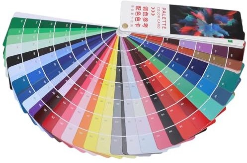 BESTonZON Paint Color Matching Chart 385 Shades Palette Guide with Mixing Ratio Reference for Artists and Creative Design Workshops, Scheme Guide for Paint Color Matching and Art Projects