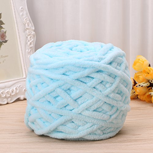 Girasool 100g / 1 Ball weiche Baumwolle Handstrickgarn, klobig voluminös gewebt Garn häkeln Kammgarngarn (06)