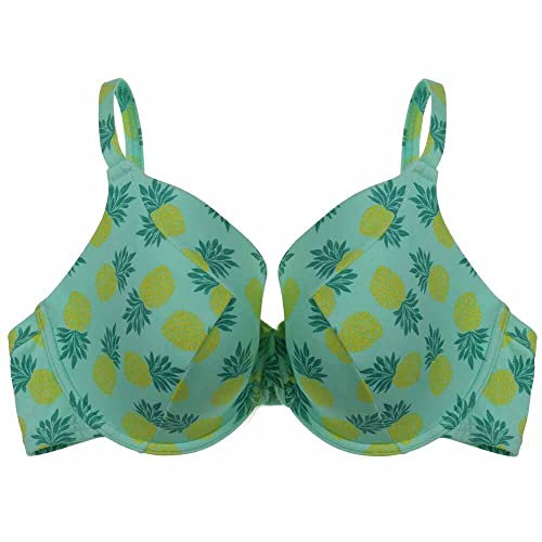 Liv Lingerie Ladies Bra Bikini top only (Pineapple Print) 38E / top only
