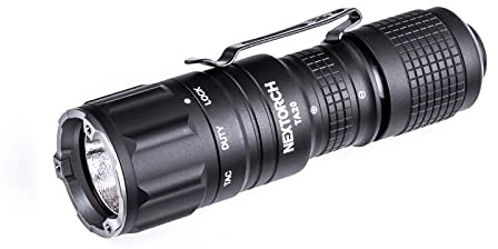 NEXTORCH TA20 Tactical LED Taschenlampe,inkl. FR1-Ring 1000 Lumen, Kopf mit Nano- Keramik Glasbrecher, Stroboskopfunktion