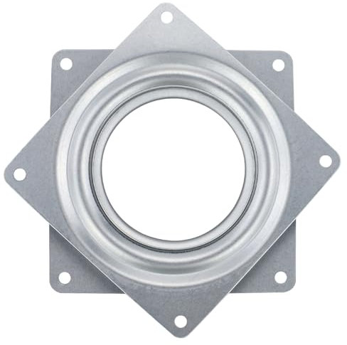 Lazy Susan - Piatto girevole a 360°, 4, quadrato, per scaffali e mobili, cucina, TV, rack, scrivania