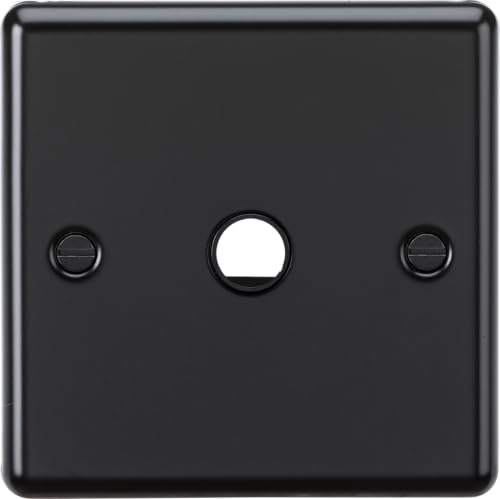 Knightsbridge 20A Flex Outlet Plate - Matt Black