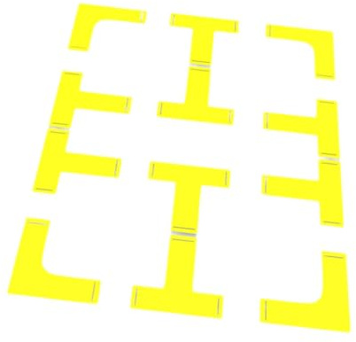 Aymzbd Da Lancio per Campi da Pickleball, Segnali di Ostacoli per Allenamento, Set di Linee di Marcatura per Parchi, E Spazi Aperti, 8 T Shape 4 L Shape